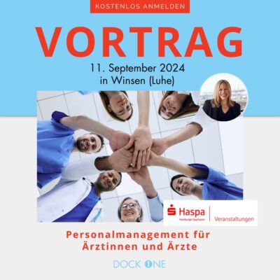 Vortrag bei der HASPA, Kompetenz-Center Heilberufe | Personalmanagement für Ärztinnen und Ärzte